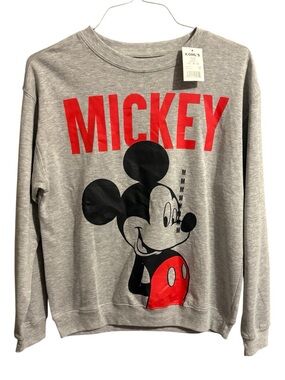 Disney Mickey Gray Crewneck Sweatshirt
